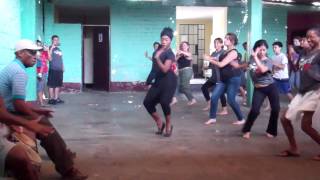 Marita Flores Teaching Peruvian Festejo Dance in Cañete Perú  Lesson 1 [upl. by Avilys968]