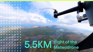 Meteomatics Meteodrone Flight up to 55KM  Meteomatics mobile weather drones [upl. by Anivek]