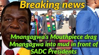 Breaking news Mnangagwas Mouthpiece drag Mnangagwa into mud in front of SADC president 🇿🇼 Updates [upl. by Tocs690]