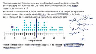 Biased and unbiased estimators from sampling distributions examples [upl. by Placeeda]