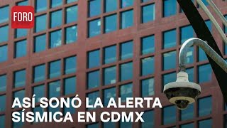 Sismo hoy 7 diciembre Momento en que suena la alerta sísmica en CDMX  Las Noticias [upl. by Nilknarf]