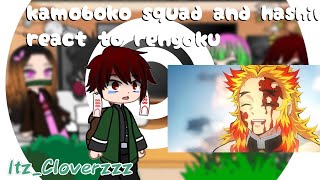 Kamaboko squad and hashiras react to rengoku itzCloverzzzDemon slayer [upl. by Janean]