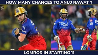 RCB to look beyond Anuj Rawat   DK amp Mahipal Lomror finisher  IPL 2024 [upl. by Airamat]