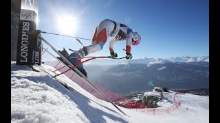 Ski Alpin Frauen Abfahrt 23012021 Crans Montana  Alpine skiing women downhill Crans Montana HD [upl. by Rebeka228]