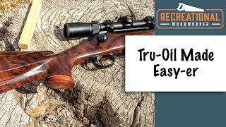 Finishing a Gun stock with Tru Oil  Complete How To The Recreational Woodworker [upl. by Haiel]