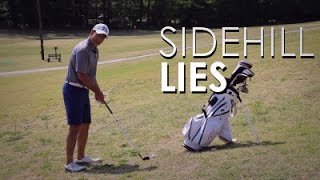 How to Hit Golf Shots From a Sidehill Lie [upl. by Ardnwahs207]