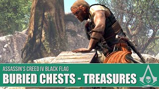 Assassins Creed Black Flag  All Buried Chests  Treasure Maps [upl. by Rosalinda260]