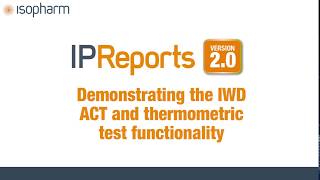 Isopharm  IPReports V2 Instrument Washer Disinfector Templates [upl. by Aliuqet120]