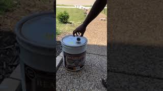 How To Open a 5 Gallon ReadySeal Paint Can Spout [upl. by Zebaj568]