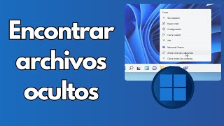 Cómo hacer que archivos o carpetas dejen de estar ocultos en Windows  Tutorial [upl. by Ordnagela843]