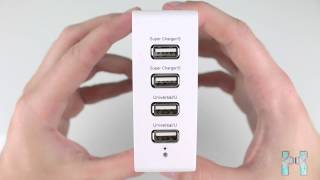 Cheap and good USB Multicharger  Inateck 4 Port USB Charger   Full Review HD [upl. by Derag312]