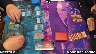 Modern  Merfolk Vs Mono Red Aggro [upl. by Killarney854]