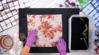 How to Make Tie Dye Spirals  Tie Dyeing [upl. by Eillac]