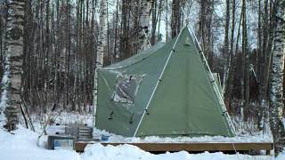 Winterizing our Cabelas Bighorn II Tent [upl. by Husein]