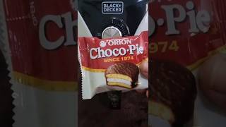 Best way to eat choco pie  Air fryer recipe  orion choco pie 🥧 foodie foodlover chocopie [upl. by Naeruat427]