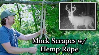 Mock Scrape Hemp Rope Setup HODAG HempScent Rope [upl. by Aydidey]