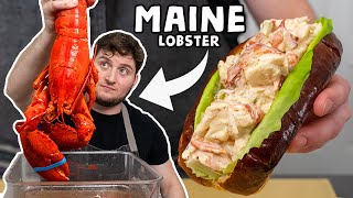 The SECRET To AUTHENTIC New England Lobster Rolls  Cooking The States Maine [upl. by Oelak]