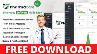 Free Download Pharmacare – 93 Pharmacy Software Made Easy [upl. by Kuo487]