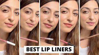 My Top Lip Liners  Favourite Nude Lip Liners  Lip Liner Pencils are so important  Try on Swatches [upl. by Jelsma]