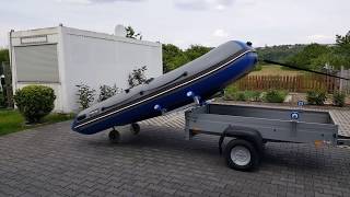 Trailer Bootstrailer Traileraufsatz für Schlauchboot [upl. by Ingeberg]