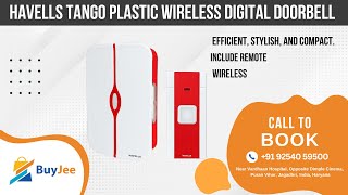 Havells Tango Plastic Wireless Digital Doorbell  540 [upl. by Richardo]