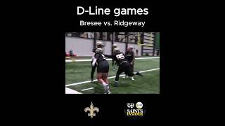 Saints defensive line races whodat saintsnation nfl [upl. by Sandeep]