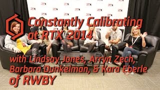 RTX 2014 Interview with RWBY Cast Lindsay Jones Arryn Zech Barbara Dunkelman Kara Eberle [upl. by Louie]