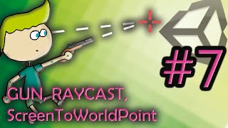 7 Mira arma y disparos raycast triggers mouse en pantalla Unity tutorial completo [upl. by Alahsal]