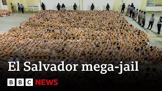 Inside El Salvador’s secretive megajail  BBC News [upl. by Eiroj359]