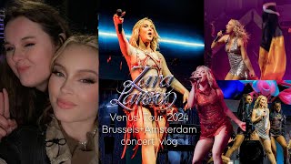 Zara Larsson venus tour  brussel  amsterdam concert vlog 2024 [upl. by Fleur]