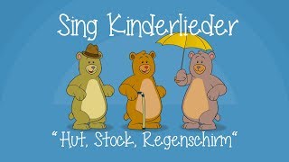 Ein Hut ein Stock ein Regenschirm  Kinderlieder zum Mitsingen  Bewegungslied  Sing Kinderlieder [upl. by Nuahs]