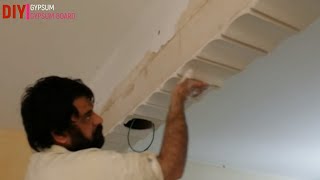 How to make arch gypsum  making a arch doorway DIY GYPSUM amp GYPSUM BOARD [upl. by Lemak121]