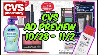 CVS AD PREVIEW 1028  112  Easy MoneyMaker Cosmetics Sets amp More [upl. by Anitsud]