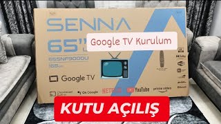 Google TV Kurulum 4 K Televizyon Onvo Senna Axen 165 Ekran Kanal Ayarlama [upl. by Buff]