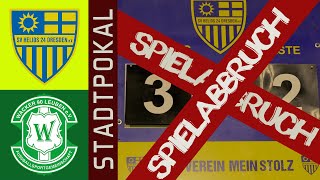 PokalDerby 6x Rot amp Spielabbruch  SV Helios 24 Dresden vs FSG Wacker 90 Leuben [upl. by Masha]