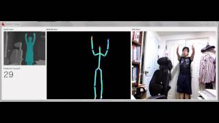 Skeletal Viewer Kinect SDK sample [upl. by Eneluqcaj917]