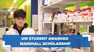 UW student awarded Marshall Scholarship [upl. by Edgell]