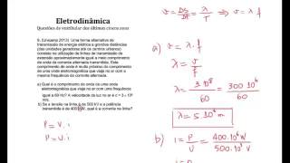 Eletrodinâmica  11 questões resolvidas [upl. by Agathy]