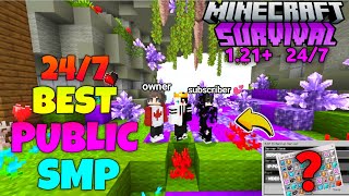 😎 New Best Public Smp Server For Minecraft 🔥  Java  Pe  ALWAYS ONLINE  Free To Join 121 🌲 [upl. by Kristina]