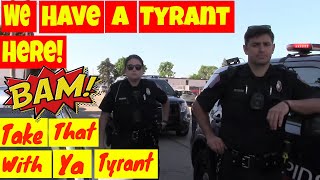 🔴🔵We have a tyrant here BAM take that with you tyrant 1st and 2nd amendment audit fail🔵🔵 [upl. by Nami]