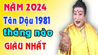 HƯỞNG LỘC THẦN TÀI tuổi Tân Dậu 1981 năm 2024 giàu sang trong 3 tháng này [upl. by Hecker671]