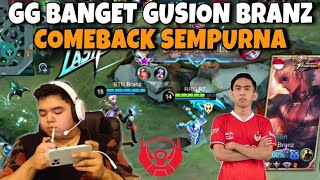 BRANZ PAKE GUSION  COMEBACK GAME [upl. by Enidlarej]