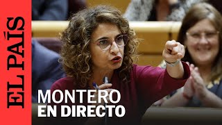 DIRECTO  María Jesús Montero comparece en el Senado  EL PAÍS [upl. by Juieta929]