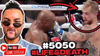 LIVE Jake Paul RUNS From 1000 BC PEG LEGGED Mike Tyson PAUL vs TYSON REACTION [upl. by Negrom]