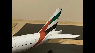 Emirates 777300ER Paper modelPapercraft [upl. by Yklam]