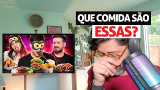 Reagindo a Felipe Neto provando comida vegana [upl. by Hsakaa650]