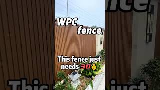 Wpc fence wpcflooring diy wpc wood wpvc installation woodworking wpcdoordesign wpcpanel [upl. by Tucky]