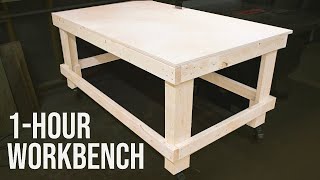 The 1Hour Workbench  Outfeed Table  Woodworking DIY [upl. by Airetahs148]