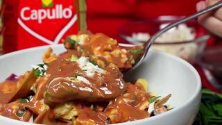 Chilaquiles de huevo con frijol [upl. by Atram]