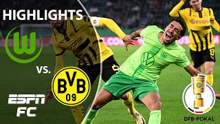 🚨 EXTRA TIME THRILLER 🚨 Wolfsburg vs Borussia Dortmund  German Cup Highlights  ESPN FC [upl. by Aralc]